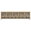 Vegghengt kleshenger Sonoma eik 100 x 16 x 26 cm Konstruert tre