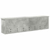 Vegghengt kleshenger Betonggrå 100 x 16 x 26 cm Konstruert tre