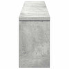 Vegghengt kleshenger Betonggrå 100 x 16 x 26 cm Konstruert tre