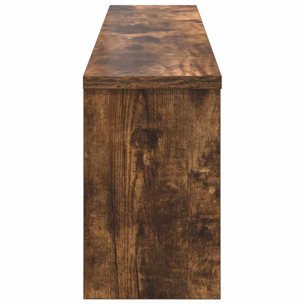 Vegghengt kleshenger Røkt eik 100 x 16 x 26 cm Konstruert tre