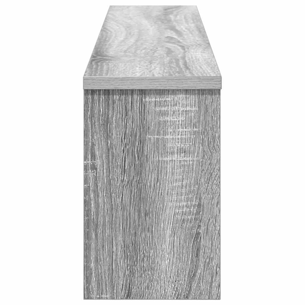 Vegghengt kleshenger Grå sonoma 100 x 16 x 26 cm Konstruert tre