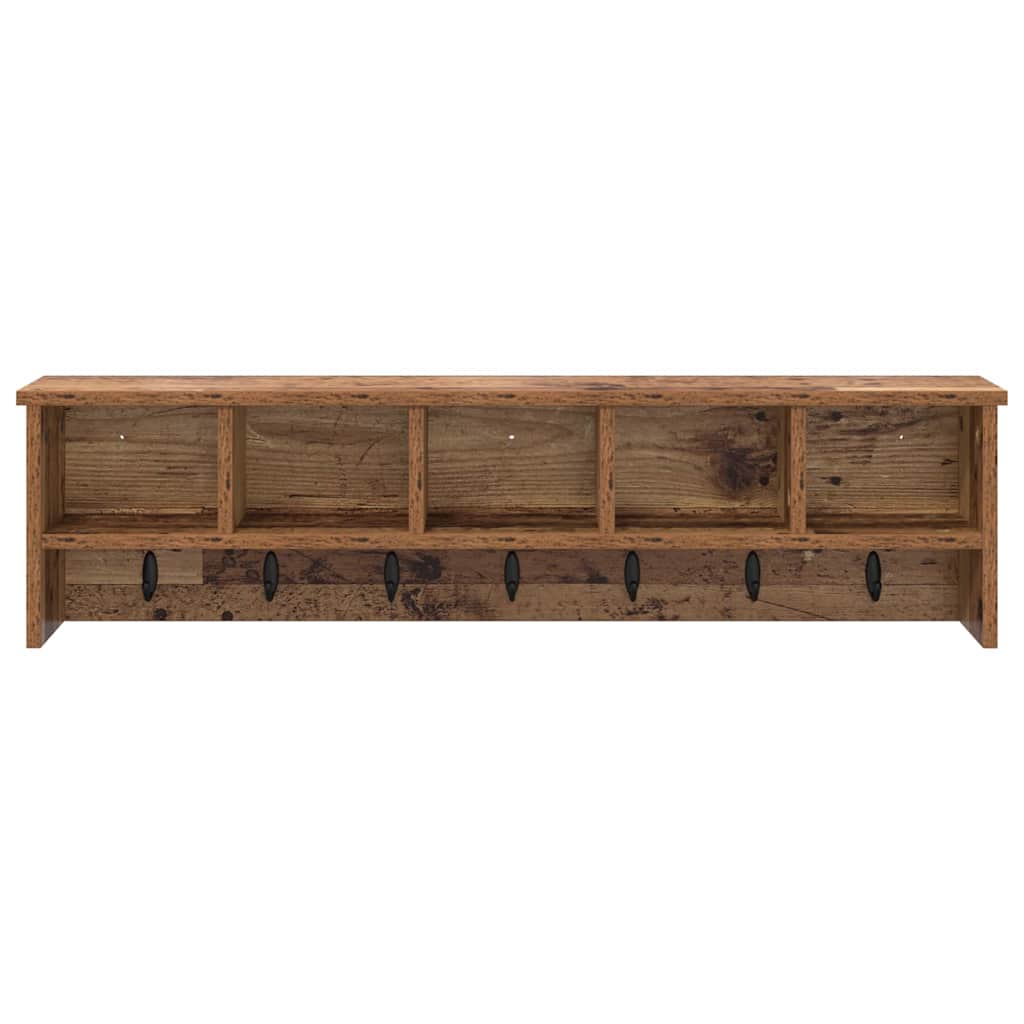 Vegghengt kleshenger Veggmontert Gammelt tre 100 x 16 x 26 cm