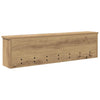 Vegghengt kleshenger med hylle artisan eik 100 x 16 x 26 cm