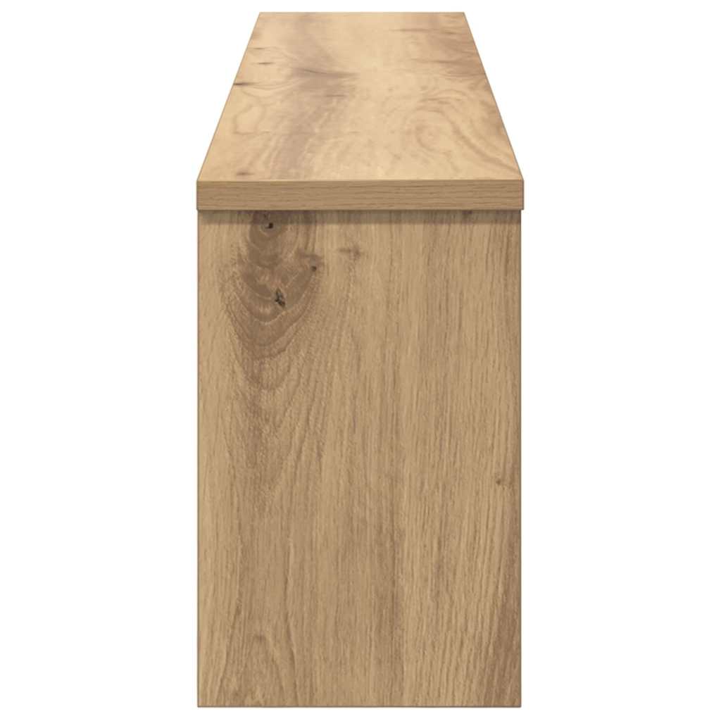 Vegghengt kleshenger med hylle artisan eik 100 x 16 x 26 cm