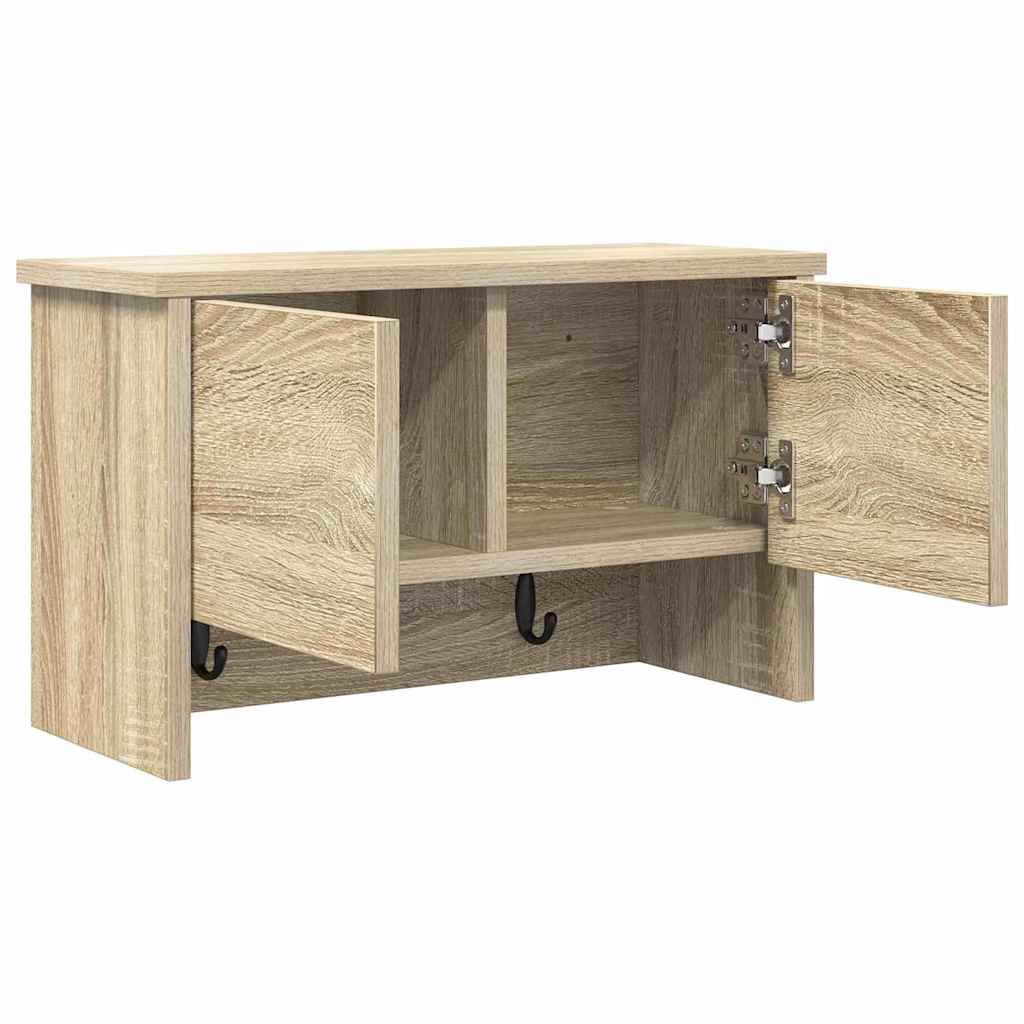 Vegghengt kleshenger Sonoma eik 50 x 20 x 30 cm Konstruert tre