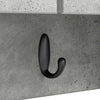 Vegghengt kleshenger Betonggrå 50 x 20 x 30 cm Konstruert tre