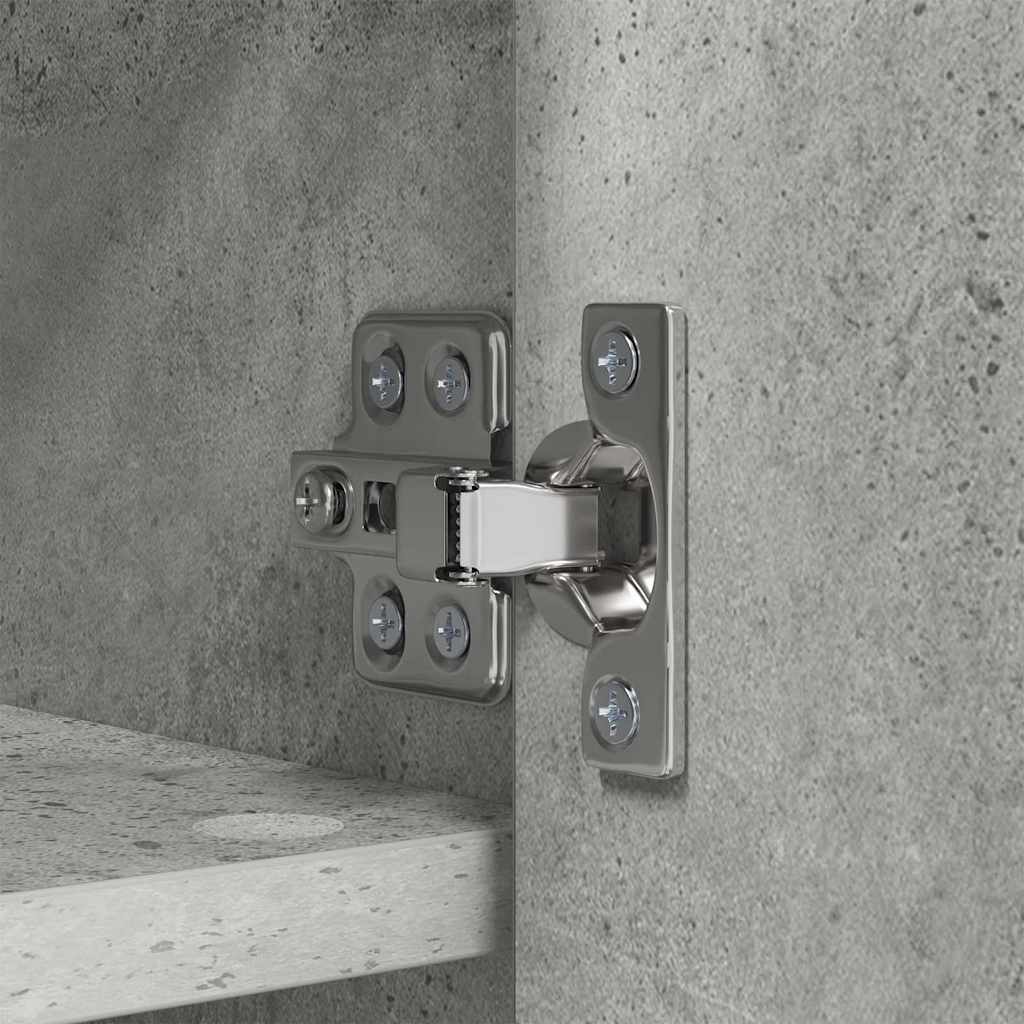 Vegghengt kleshenger Betonggrå 50 x 20 x 30 cm Konstruert tre
