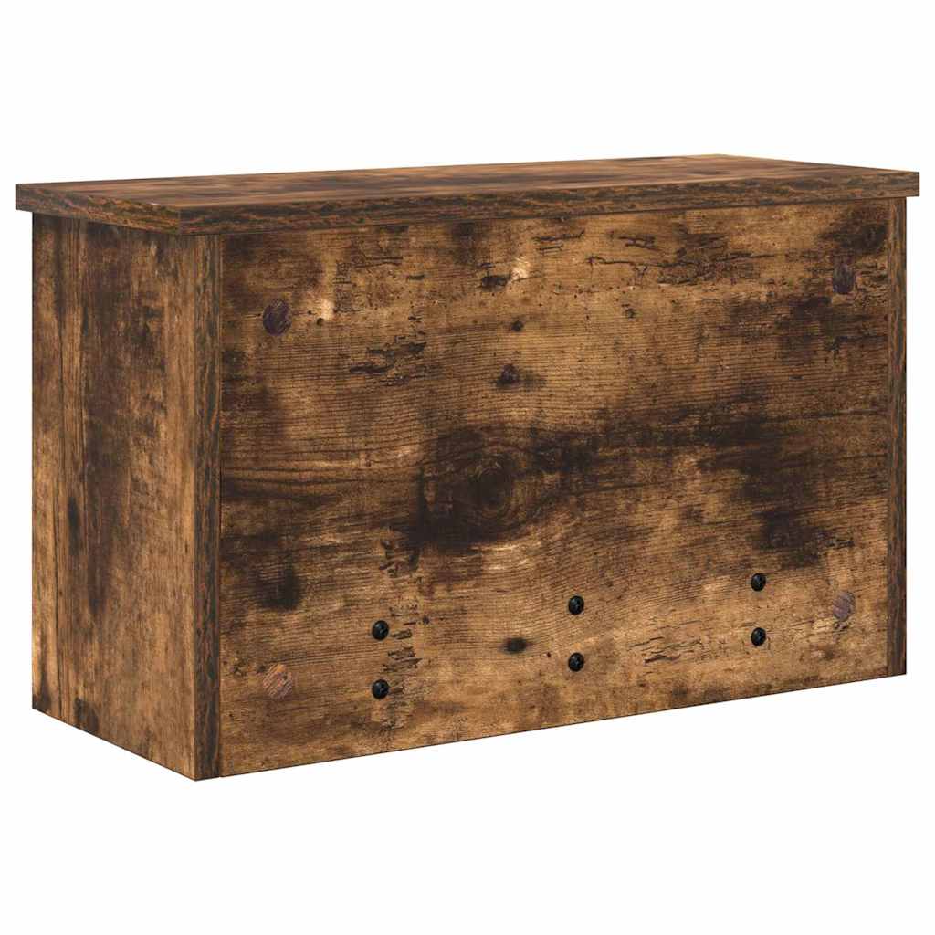 Vegghengt kleshenger Røkt eik 50 x 20 x 30 cm Konstruert tre