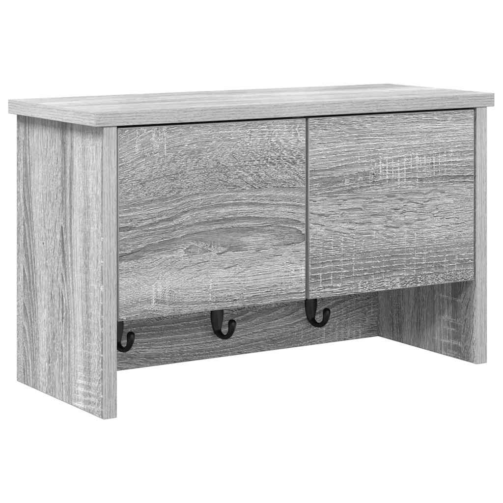 Vegghengt kleshenger Grå sonoma 50 x 20 x 30 cm Konstruert tre