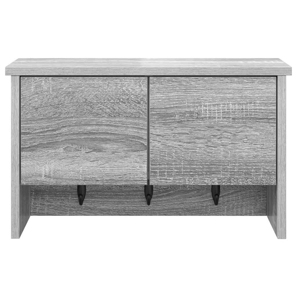 Vegghengt kleshenger Grå sonoma 50 x 20 x 30 cm Konstruert tre