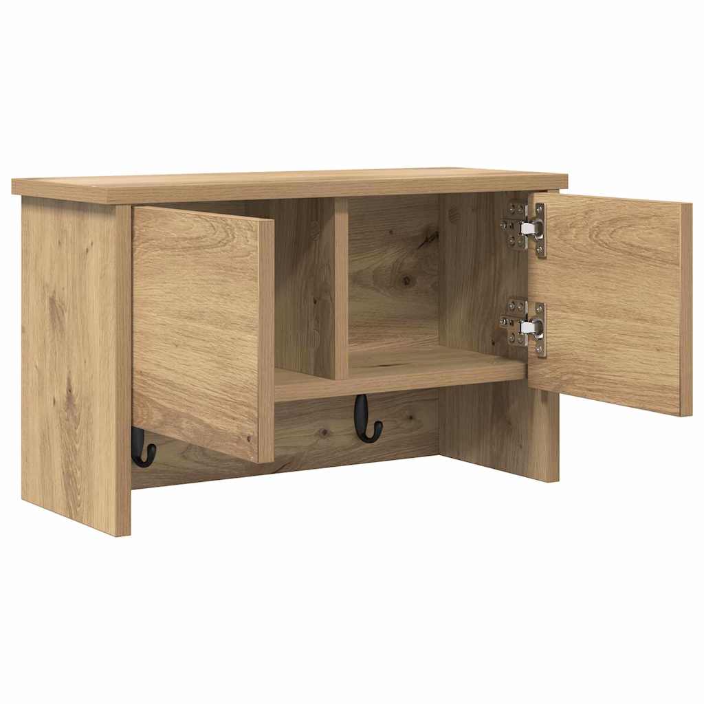 Vegghengt kleshenger Artisan Eik 50 x 20 x 30 cm Konstruert tre
