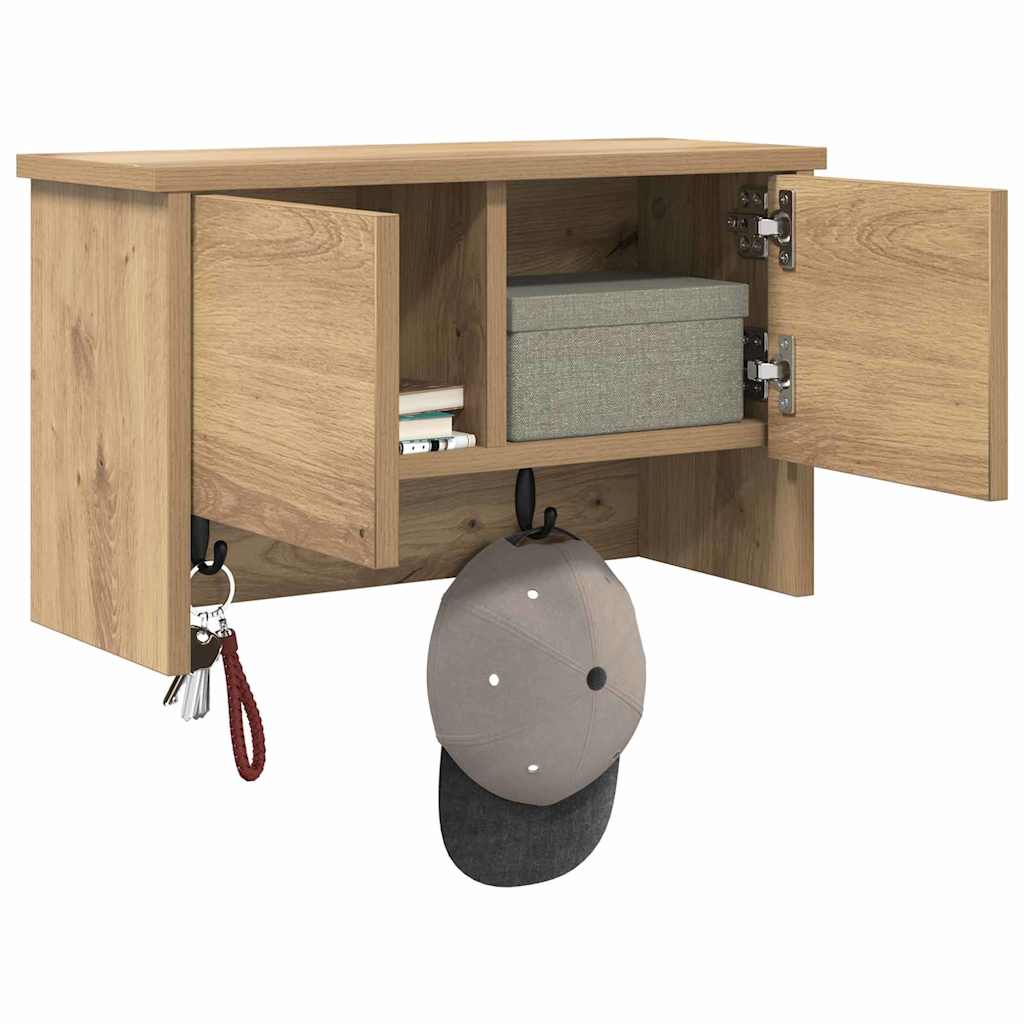 Vegghengt kleshenger Artisan Eik 50 x 20 x 30 cm Konstruert tre