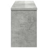 Vegghengt kleshenger Betonggrå 80 x 20 x 30 cm Konstruert tre