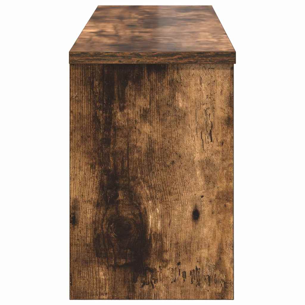 Vegghengt kleshenger Røkt eik 80 x 20 x 30 cm Konstruert tre