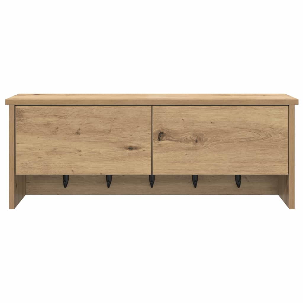 Vegghengt kleshenger artisan eik 80 x 20 x 30 cm Konstruert tre