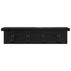 Vegghengt kleshenger med hylle Svart eik 40 x 10.5 x 10.5 cm