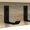 Vegghengt kleshenger med hylle Sonoma eik 40 x 10.5 x 10.5 cm