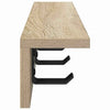Vegghengt kleshenger med hylle Sonoma eik 40 x 10.5 x 10.5 cm