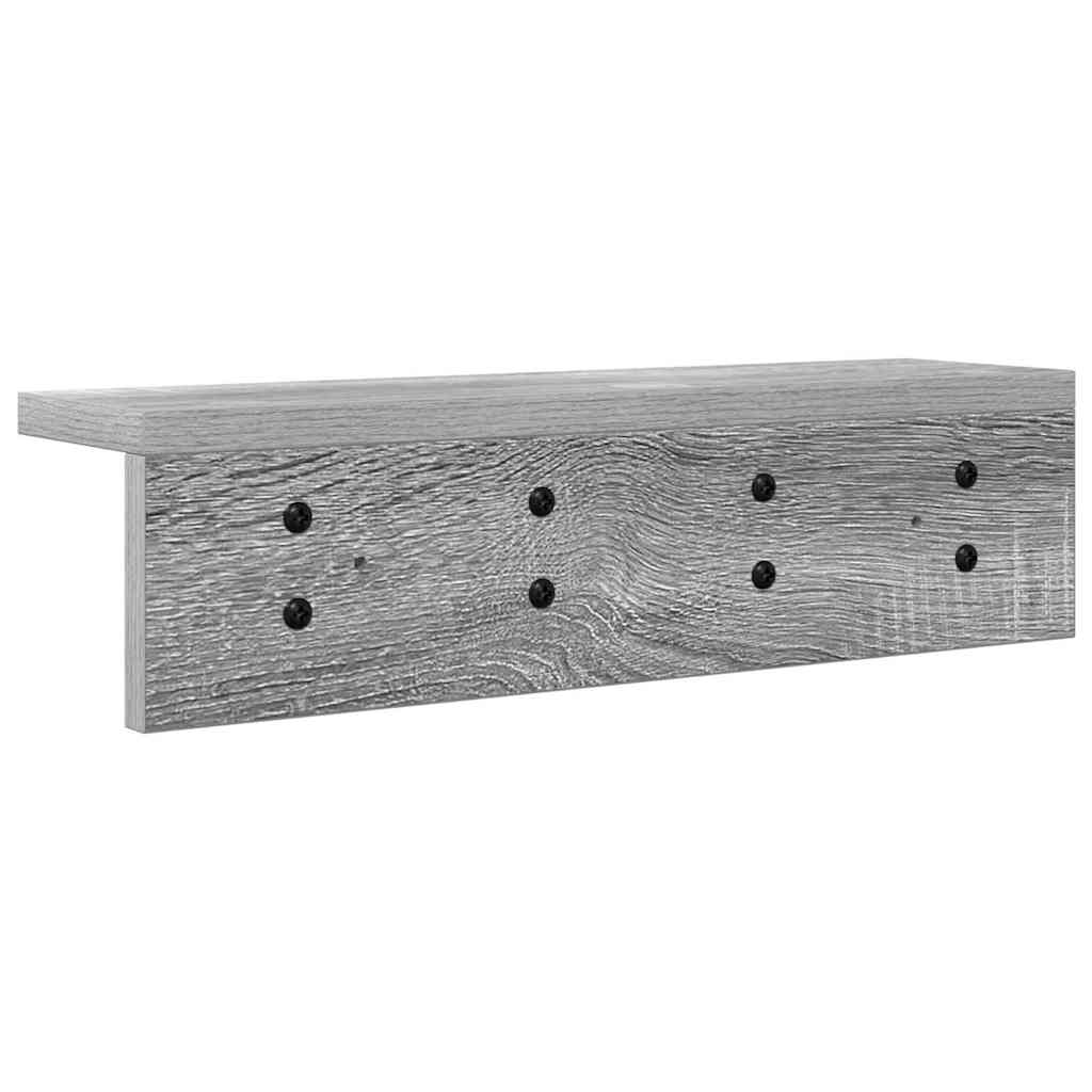 Vegghengt kleshenger Veggmontert Grå Sonoma 40 x 10,5 x 10,5 cm