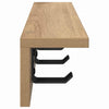 Vegghengt kleshenger med hylle artisan eik 40 x 10.5 x 10.5 cm