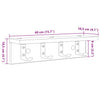 Vegghengt kleshenger med hylle artisan eik 40 x 10.5 x 10.5 cm