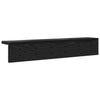 Vegghengt kleshenger med hylle Svart eik 60 x 10.5 x 10.5 cm