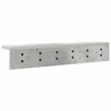 Vegghengt kleshenger med hylle Betonggrå 60 x 10.5 x 10.5 cm