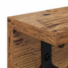 Vegghengt kleshenger med hylle Gammelt tre 60 x 10.5 x 10.5 cm