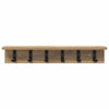 Vegghengt kleshenger med hylle artisan eik 60 x 10.5 x 10.5 cm