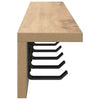 Vegghengt kleshenger med hylle artisan eik 80 x 10.5 x 10.5 cm