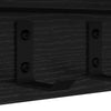 Vegghengt kleshenger med hylle Svart eik 100 x 10.5 x 10.5 cm