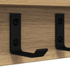 Vegghengt kleshenger med hylle artisan eik 100 x 10.5 x 10.5 cm