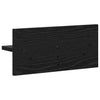 Vegghengt kleshenger Svart eik 40 x 10.5 x 18 cm Konstruert tre