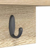 Vegghengt kleshenger med hylle Sonoma eik 40 x 10.5 x 18 cm