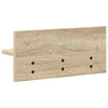 Vegghengt kleshenger med hylle Sonoma eik 40 x 10.5 x 18 cm