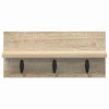 Vegghengt kleshenger med hylle Sonoma eik 40 x 10.5 x 18 cm