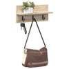 Vegghengt kleshenger med hylle Sonoma eik 40 x 10.5 x 18 cm