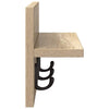 Vegghengt kleshenger med hylle Sonoma eik 40 x 10.5 x 18 cm