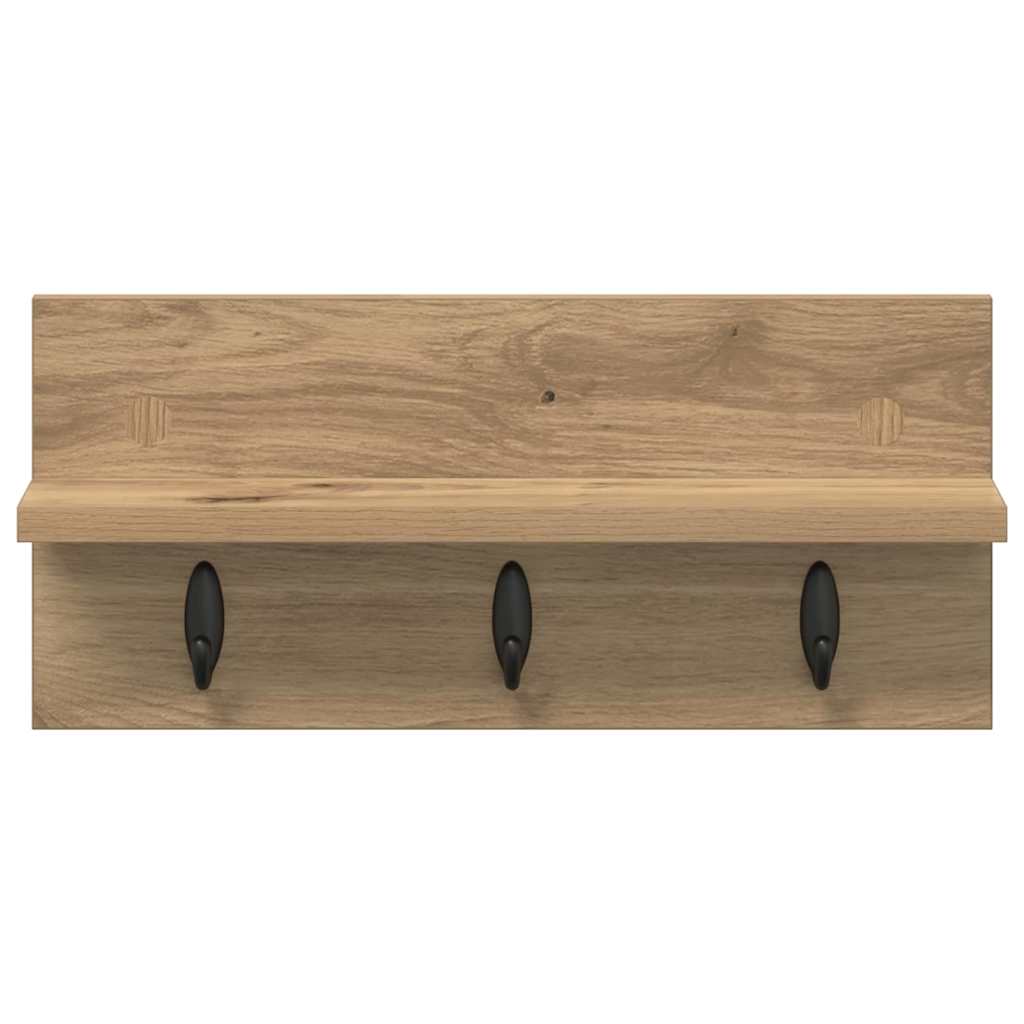 Vegghengt kleshenger med hylle artisan eik 40 x 10.5 x 18 cm