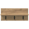 Vegghengt kleshenger med hylle artisan eik 40 x 10.5 x 18 cm