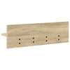 Vegghengt kleshenger med hylle Sonoma eik 60 x 10.5 x 18 cm