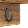 Vegghengt kleshenger med hylle Gammelt tre 60 x 10.5 x 18 cm