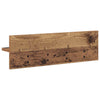 Vegghengt kleshenger med hylle Gammelt tre 60 x 10.5 x 18 cm