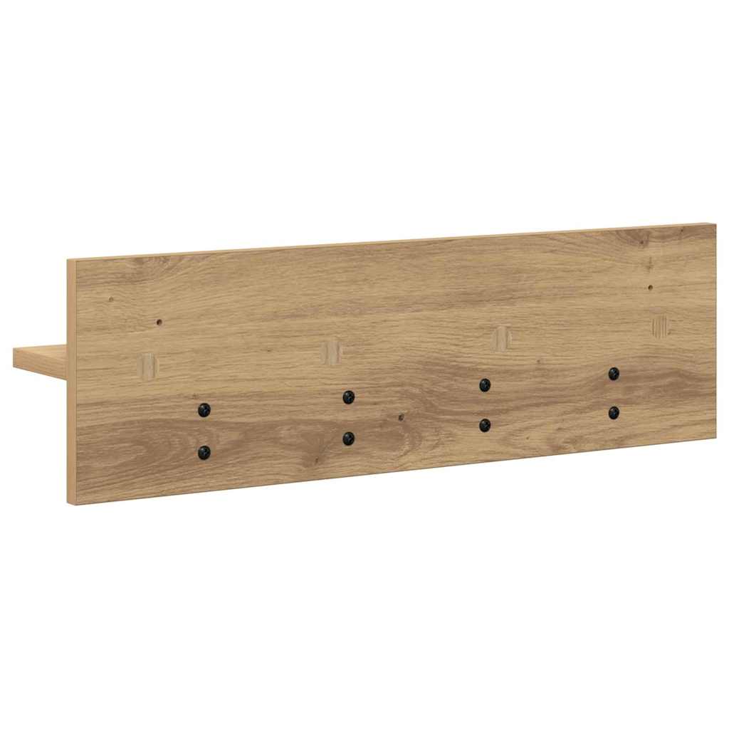Vegghengt kleshenger med hylle artisan eik 60 x 10.5 x 18 cm