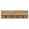 Vegghengt kleshenger med hylle artisan eik 60 x 10.5 x 18 cm