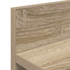 Vegghengt kleshenger med hylle Sonoma eik 80 x 10.5 x 18 cm
