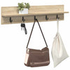 Vegghengt kleshenger med hylle Sonoma eik 80 x 10.5 x 18 cm