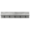 Vegghengt kleshenger Betonggrå 80 x 10.5 x 18 cm Konstruert tre