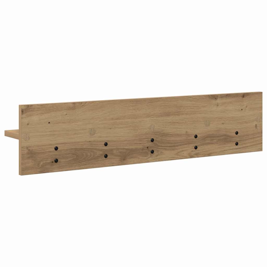 Vegghengt kleshenger med hylle artisan eik 80 x 10.5 x 18 cm