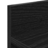 Vegghengt kleshenger med hylle Svart eik 100 x 10.5 x 18 cm